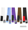 ProForce® 1.75&quot Single Wrap Color Striped White Karate Belt