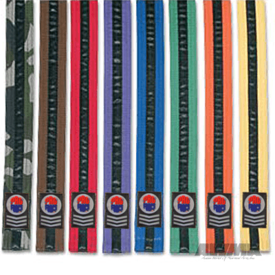 ProForce® 1.75&quot Double Wrap Black Stripe Karate Belt