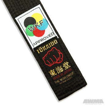 Tokaido® 1.75&quot Black Satin Belt