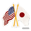 Crossed Flags Patch