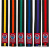 ProForce® 1.5&quot Double Wrap Color Striped Black Karate Belt