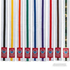 ProForce® 1.5&quot Single Wrap Color Striped White Karate Belt