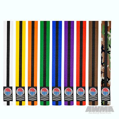 ProForce® II 1.5&quot Double Wrap Black Stripe Karate Belt