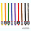 ProForce® II 1.5&quot Single Wrap Color Striped White Karate Belt