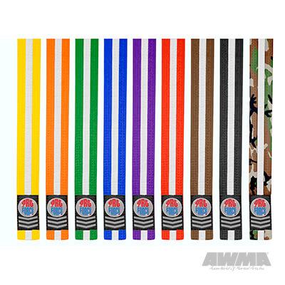 ProForce® II 1.5&quot Double Wrap White Stripe Karate Belt