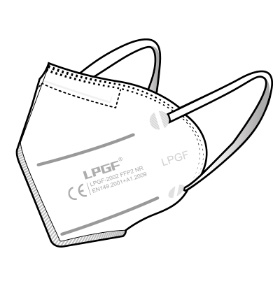 6 Layer KN95 Protective Covering - 10 pcs./pack