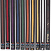 ProForce® 1.75&quot Double Wrap Color Striped Black Karate Belt
